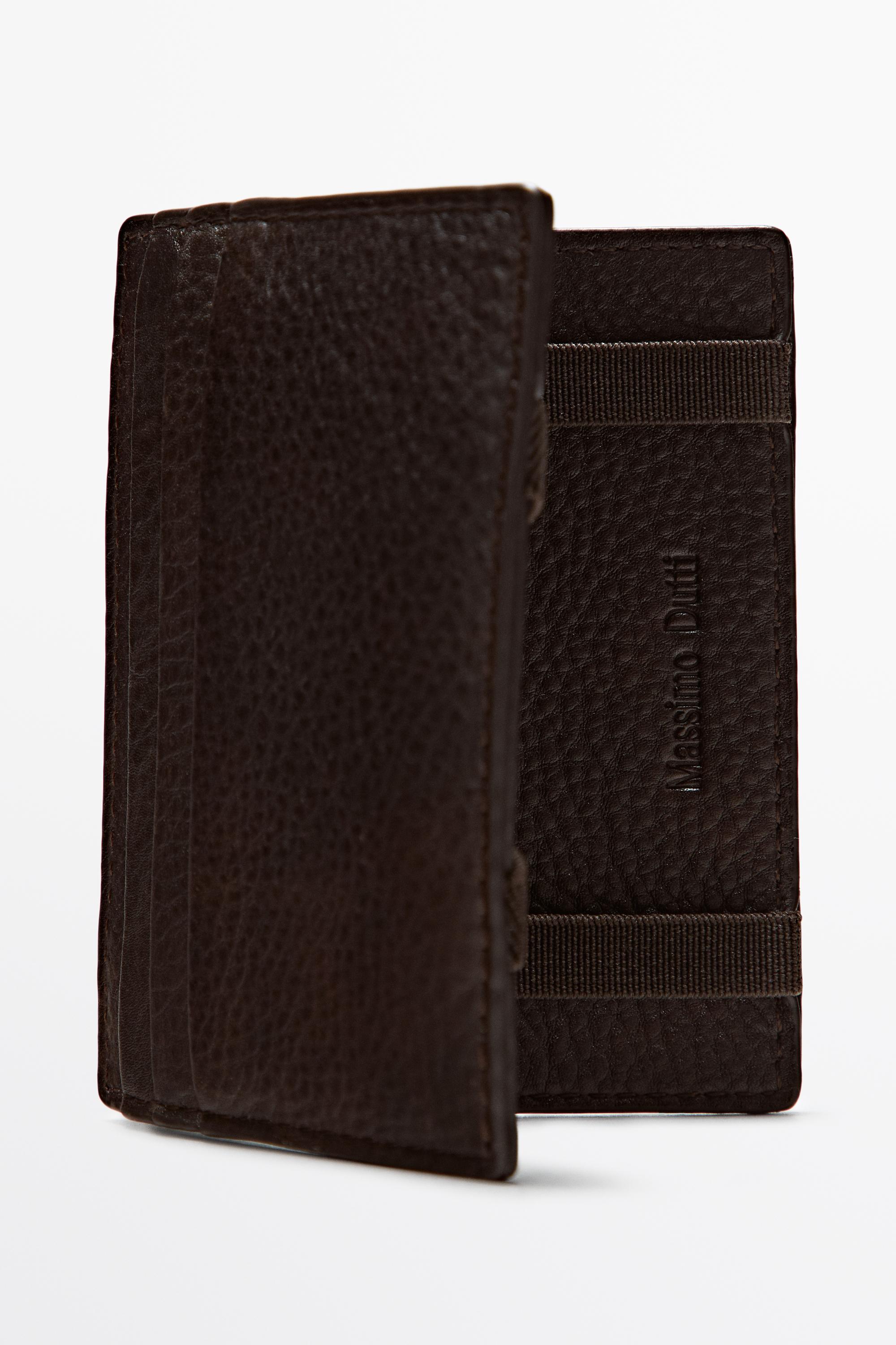 Portefeuille « magic » en cuir nappa